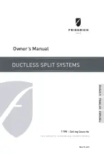 Предварительный просмотр 1 страницы Friedrich C24YJ Owner'S Manual