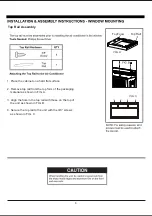 Preview for 8 page of Friedrich CCW06B10B Operating Instructions Manual