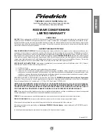 Предварительный просмотр 19 страницы Friedrich Chill CP06 Installation And Operation Manual