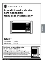 Предварительный просмотр 20 страницы Friedrich Chill+ CP06G10B Installation And Operation Manual