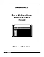 Предварительный просмотр 1 страницы Friedrich CP05A10 Service And Parts Manual