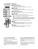 Предварительный просмотр 4 страницы Friedrich CP05A10 Service And Parts Manual