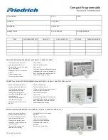 Friedrich CP05N10 Specifications предпросмотр