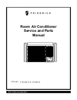 Предварительный просмотр 1 страницы Friedrich CP06F10 Service And Parts Manual