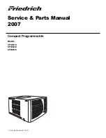 Предварительный просмотр 1 страницы Friedrich CP14-18-24 CP14N10 Service And Parts Manual