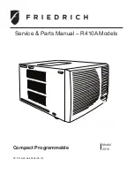 Предварительный просмотр 1 страницы Friedrich CP15F10 Service And Parts Manual