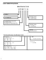 Предварительный просмотр 4 страницы Friedrich CP15F10 Service And Parts Manual