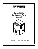 Friedrich D30A Service And Parts Manual preview