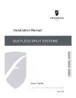 Friedrich D4PBB Installation Manual preview