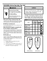 Предварительный просмотр 6 страницы Friedrich ES12M33l Installation And Operation Manual