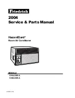 Preview for 1 page of Friedrich HazardGard SH14J30B-A Service & Parts Manual