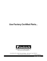 Предварительный просмотр 27 страницы Friedrich KP05A10 KP06A10 Service And Parts Manual