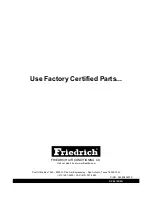 Предварительный просмотр 36 страницы Friedrich KP08A10 Service And Parts Manual