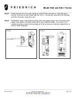 Предварительный просмотр 2 страницы Friedrich Kühl series Installation Instructions