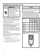 Предварительный просмотр 6 страницы Friedrich Kuhl SL22 Installation And Operation Manual