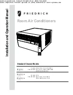 Friedrich Kuhl SL28 Installation And Operation Manual предпросмотр