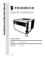 Friedrich Kuhl SQ06 Installation And Operation Manual предпросмотр