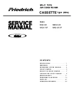 Friedrich MC24Y3F Service Manual предпросмотр