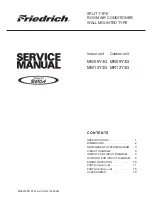 Предварительный просмотр 1 страницы Friedrich MR09Y3G Service Manual