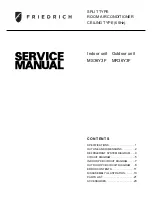 Предварительный просмотр 1 страницы Friedrich MR36Y3F Service Manual