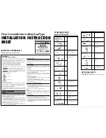 Предварительный просмотр 1 страницы Friedrich MS24Y3F Installation Instruction Sheet