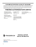 Предварительный просмотр 130 страницы Friedrich PDE07K Series Service & Parts Manual