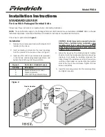 Preview for 1 page of Friedrich PXGA Installation Instructions