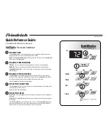 Friedrich QUIETMASTER Programmable SM18L30A Quick Reference Manual предпросмотр