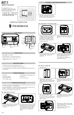 Предварительный просмотр 1 страницы Friedrich RT7 Installation And Operation Manual