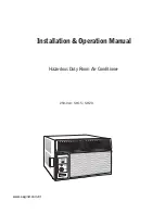 Preview for 1 page of Friedrich SH15 Installation & Operation Manual