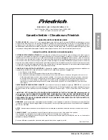 Предварительный просмотр 43 страницы Friedrich SV08A10A Installation And Operation Manual