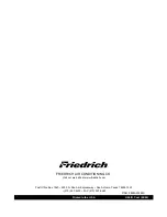 Preview for 26 page of Friedrich Thru-the-Wall Series Service And Parts Manual