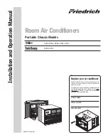 Preview for 1 page of Friedrich Twin Temp EQ08J11A Installation And Operation Manual