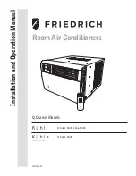 Предварительный просмотр 1 страницы Friedrich Twintemp EQ08 Installation And Operation Manual