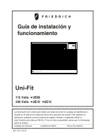 Предварительный просмотр 39 страницы Friedrich UE08 Installation & Operating Manual