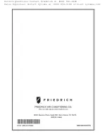 Предварительный просмотр 58 страницы Friedrich UE08 Installation & Operating Manual