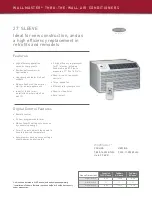 Preview for 2 page of Friedrich Uni-Fit US08C10 Specifications