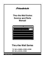 Friedrich Uni-Fit US10B10A Service And Parts Manual предпросмотр