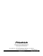 Preview for 22 page of Friedrich Uni-Fit US10B10A Service And Parts Manual