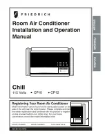 Friedrich US14 Installation And Operation Manual preview