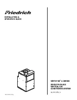 Friedrich VEA24K00 Series Installation & Operation Manual предпросмотр