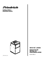 Friedrich VEA24K25 Series Installation & Operation Manual предпросмотр