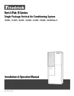 Friedrich Vert-I-Pack B Series Installation & Operation Manual preview