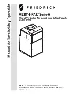 Предварительный просмотр 24 страницы Friedrich Vert-I-Pak A-Series Installation And Operation Manual