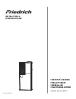 Friedrich VERT-I-PAK B-SERIES Installation & Operation Manual preview