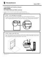 Friedrich VPDP1 Installation Instructions предпросмотр