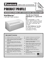 Preview for 1 page of Friedrich WallMaster PACKAGED TERMINAL AIR CONDITIONERS AND HEAT PUMPS Product Profile