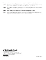 Preview for 2 page of Friedrich WALLMASTER SUBBASE WE Installation Instructions