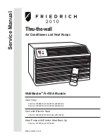 Friedrich WallMaster WE10C33-A Service Manual предпросмотр