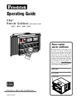 Preview for 1 page of Friedrich X-Star XQ05 Operating Manual